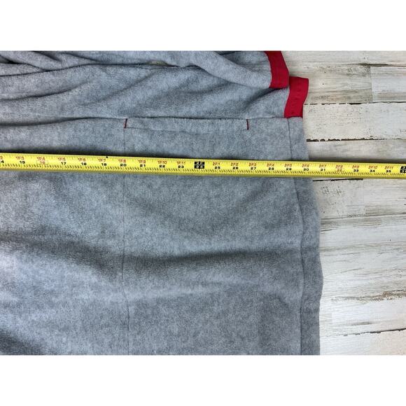Nautica Competition Fleece Pullover Men’s XXL Gray Red Navy 1/4 Zip Vintage Y2K - Picture 8 of 8